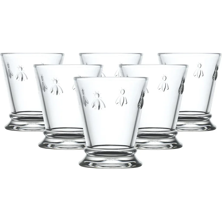La Rochère Biene Abeille Wasserglas 185 ml 6er Set – Bild 1