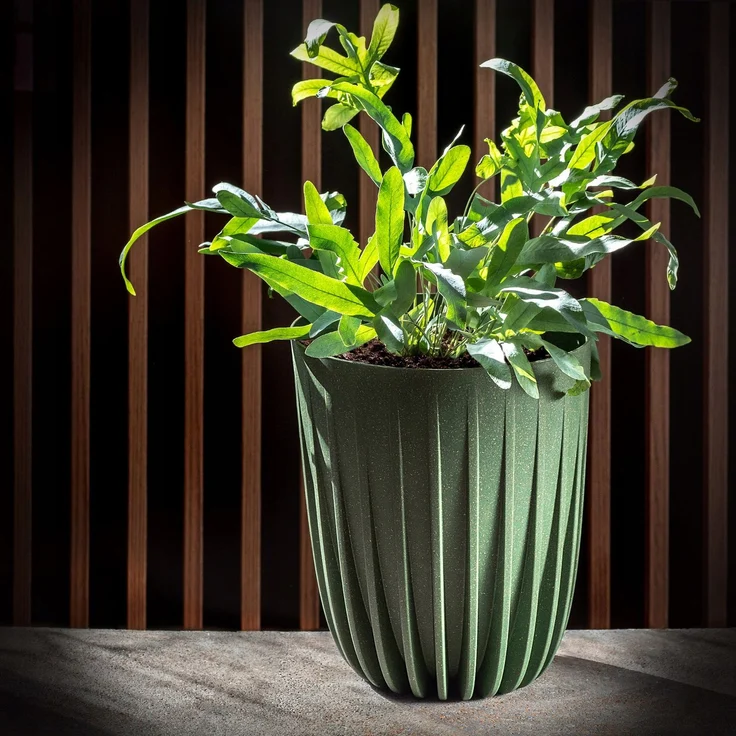 KADAX Öko-Blumentopfabdeckung + grüner Einsatz 14,5x17 cm – Bild 5