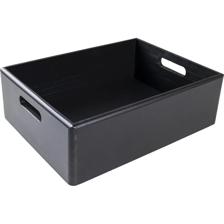 Creative Deco Holzkiste XXL Obstkiste Korb 40x30x13cm (1cm) mit Griffen ohne Deckel, mit Griffen, ohne Deckel