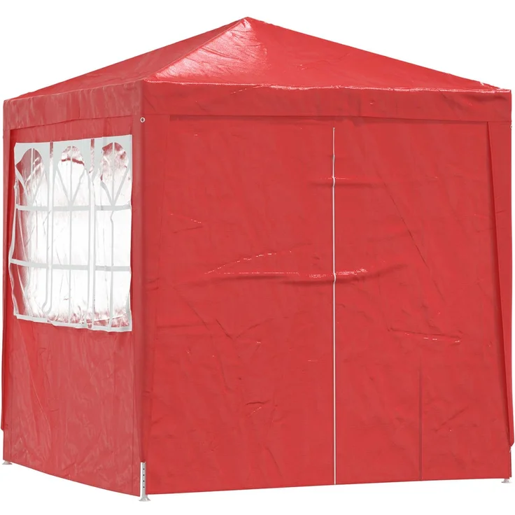 vidaXL Party-Zelt Rot 200 x 200 x 240 cm PE und Stahl 42032994 – Bild 3
