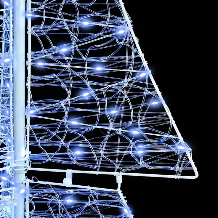 vidaXL Weihnachtsbaum Kaltweiß 180 cm Acryl 240 LEDs 42019211 – Bild 7