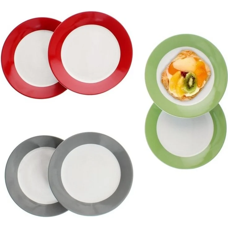 MamboCat Frühstücksteller 6x Variant Trio Kuchenteller Frühstücks-Teller Dessert 6 Personen – Bild 4