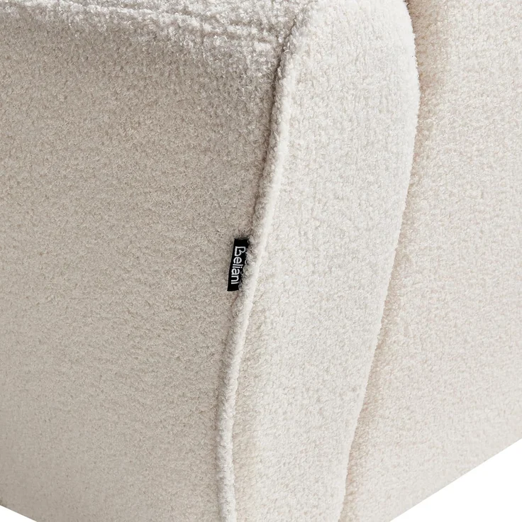 Sessel ELLEDE Bouclé Hellbeige – Bild 8