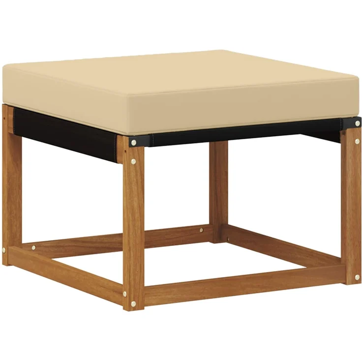 vidaXL Outdoor-Sofagarnitur 6 stk. 6-Sitzer Natur und Beige 3368928 – Bild 4