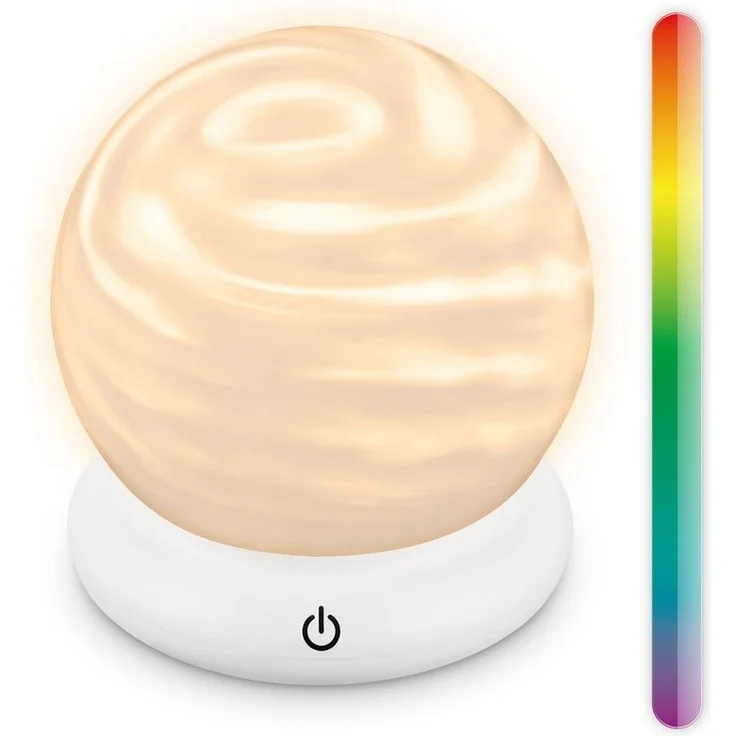 Briloner Leuchten Tischleuchte Tischlampe kabellos Akku USB-C RGB Lichteffekt, LED wechselbar, 2700K - Extra-Warmweiß, RGB - Farbwechsler, 15x16,5 cm, Akku tauschbar, Wohnzimmer, Flur, Schlafzimmer – Bild 5