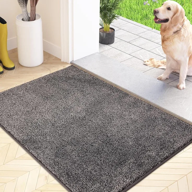 Schmutzfangmatte Innen 50x80cm rutschfeste Fußmatte Maschinenwaschbar