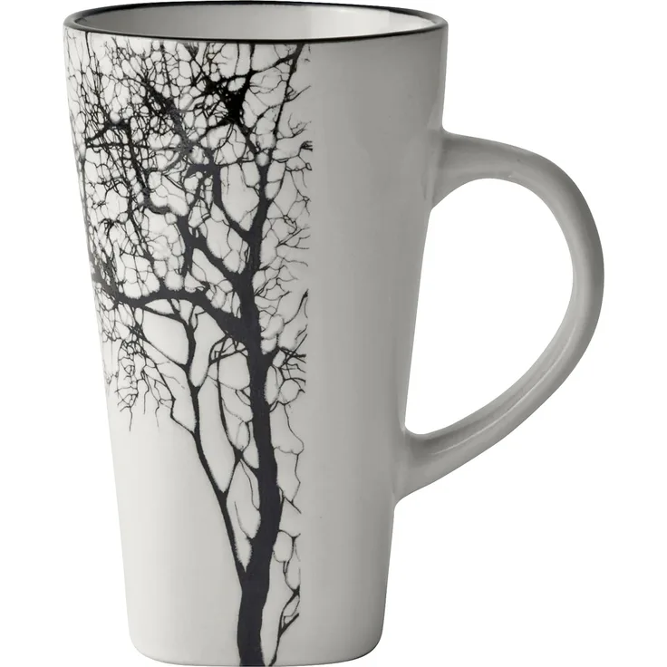 Villa Collection Steinzeug Becher 500 ml Baum Sand