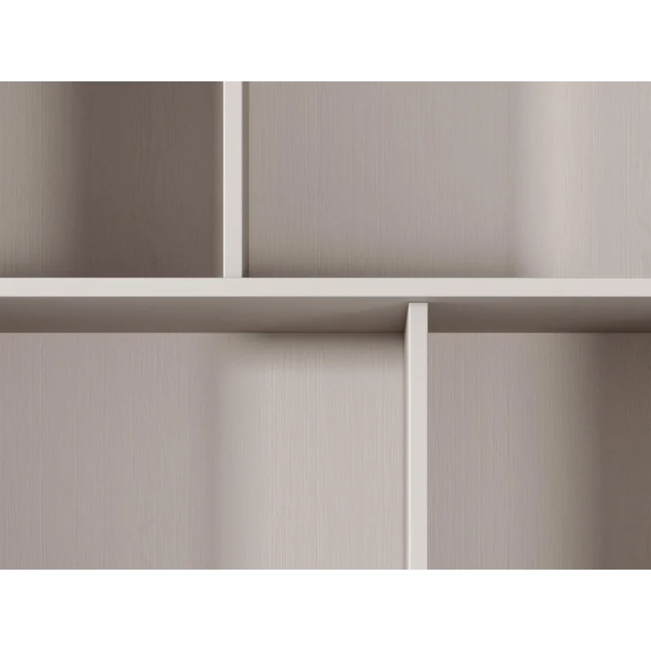 Kommode Literpo 2D3S, geriffelte Fronten, Metallfüße, Aluminiumgriffe (Farbe: Schwarzer Graphit) – Bild 6