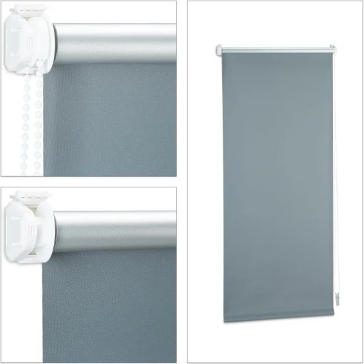 Relaxdays Verdunkelungsrollo grau 60 bis 120 breit – Bild 6