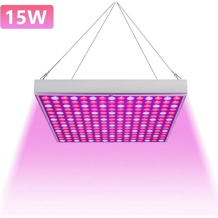Clanmacy Pflanzenlampe 15/45W LED Grow Lampe mit Rot Blau Licht Zimmerpflanzen Wachstumslampe
