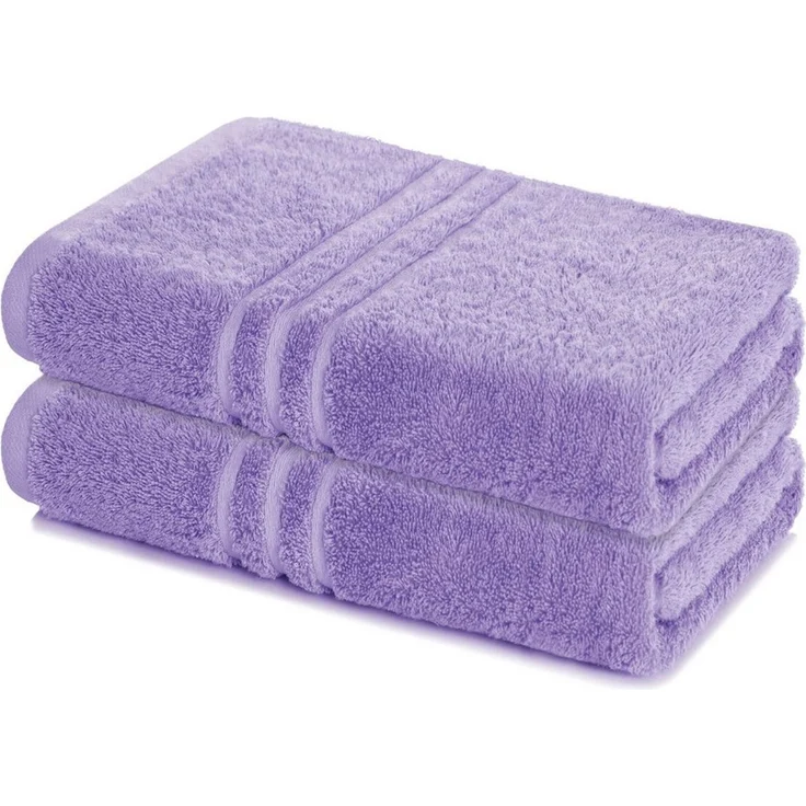 Lavea Badetuch Elena 2er Set Badetücher 100x150 cm, Duschtuch, 500 g/m² Frottier, weich & saugstark, pflegeleicht – Bild 1