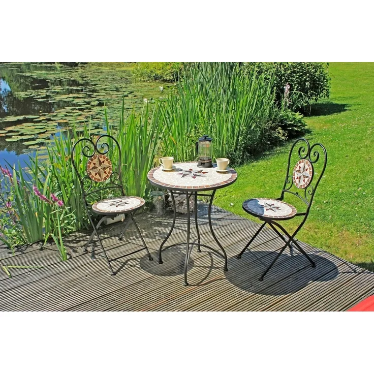 Garden Pleasure Balkonset 3tlg. Mosaik Amarillo Mosaik