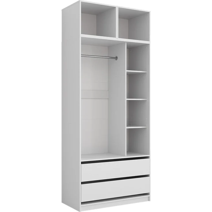 Kleiderschrank Elmo Weiß 50 x 40 cm 3er Set Vicco – Bild 1