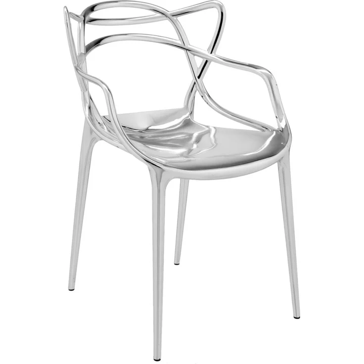 2er Set Kartell Masters Stuhl Metall 53,5x83x55 cm – Bild 1