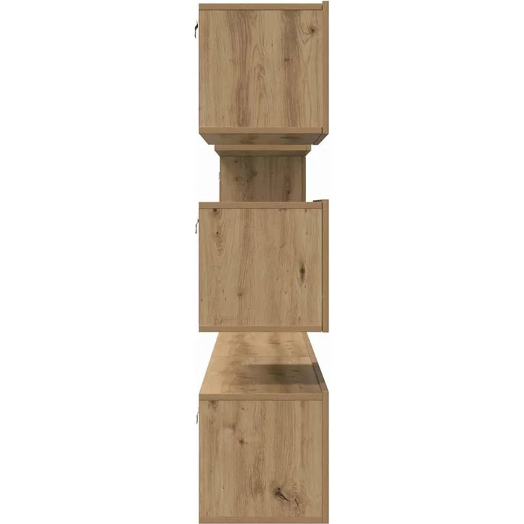 vidaXL TV-Schrankset Wandmontiert 6 pcs Artisan-Eiche Holzwerkstoff 3393266 – Bild 9