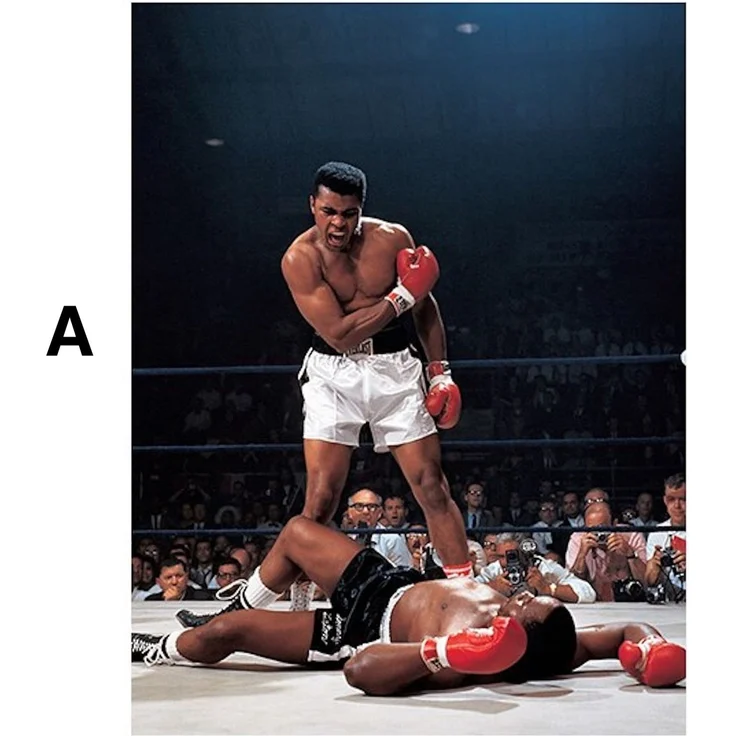 Poster Boxer Muhammad Ali Größter aller Zeiten in verschiedenen Farben als Deko Print ohne Rahmen - A / 70 x 100 cm