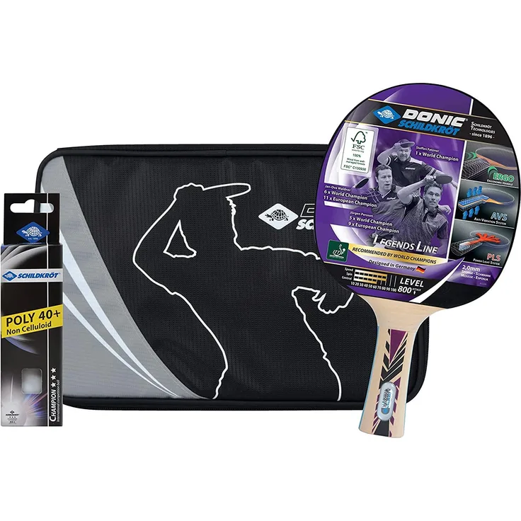 Tischtennis-Premium-Geschenkset Legends 800 FSC