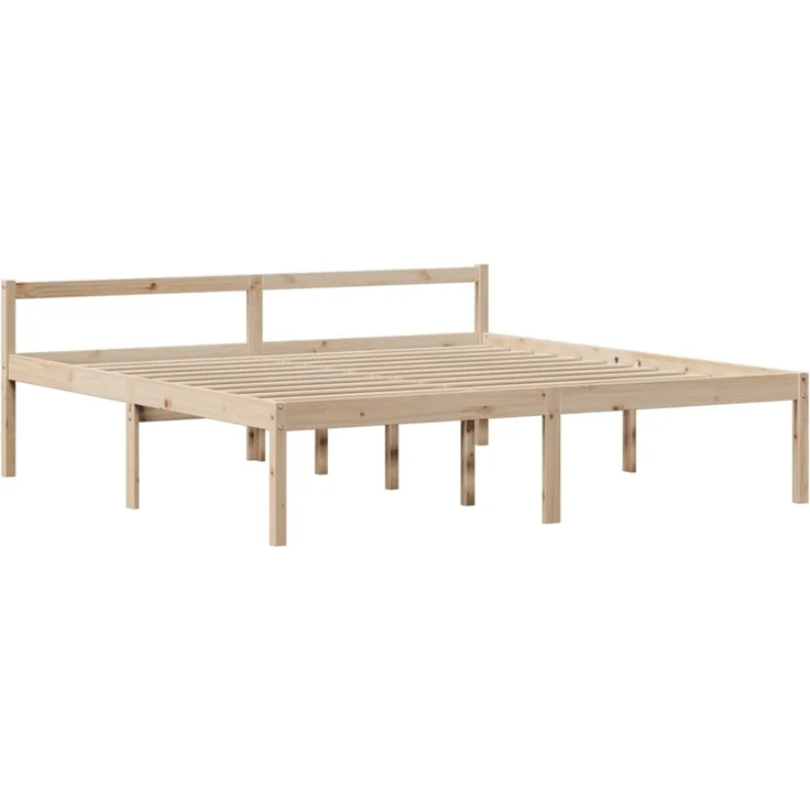 vidaXL Seniorenbett mit Kopfteil 200x200 cm Massivholz Kiefer 3305873 – Bild 7