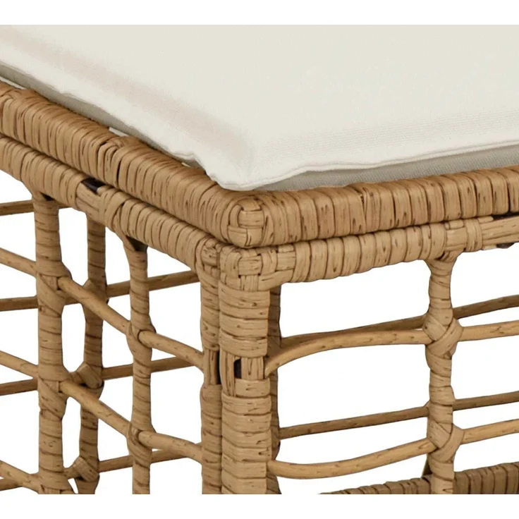 vidaXL 4-Sitzer Garten-Sofa ohne Armlehnen 4 pcs 4-Sitzanzahl Natur 42026736 – Bild 8