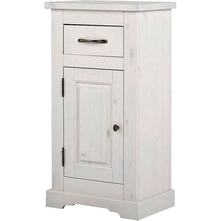 Badmöbel Set inkl. Keramik-Waschbecken 65 cm, 5-teilig LIRIA-56, Massivholz, B x H x T ca.: 185 x 200 x 43 cm – Bild 8