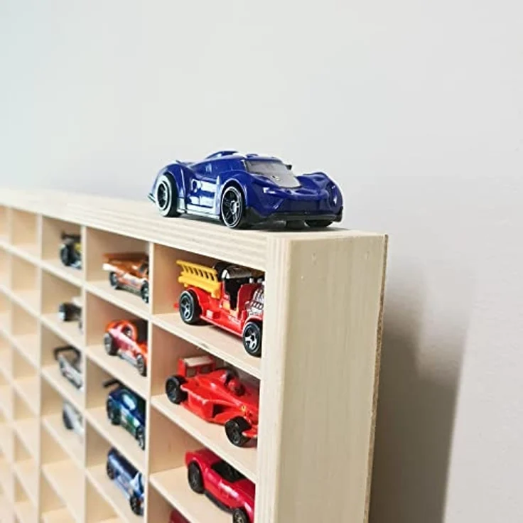 KRUZZEL Standregal Sammlerkasten Sammlervitrine Fächer Holz,90 Fächer, 90 Fächer, Platzsparend, Leicht zu reinigen, einfache Montage – Bild 6