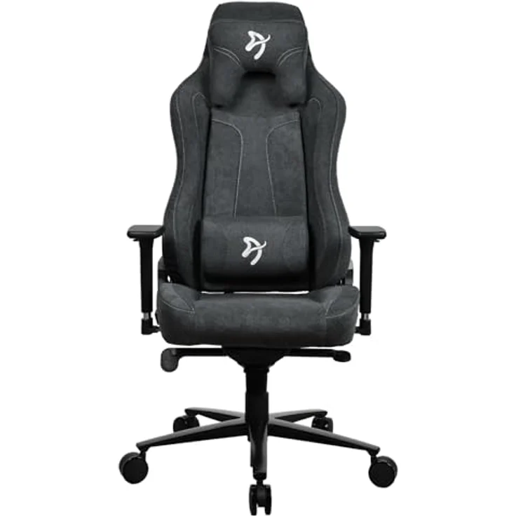 Arozzi Vernazza Gaming Stuhl, Polsterstoff, ergonomische 3D-Armlehnen, dunkelgrau, bis 145 kg belastbar – Bild 6
