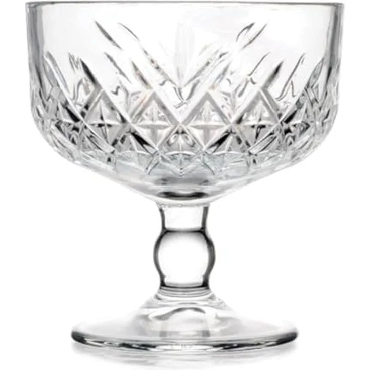 Pasabahce Dessertschale Timeless, Glas, (Packung, 2-tlg), 2er Eis-Becher aus Glas, Dessert Becher, Schale auf Fuß – Bild 6
