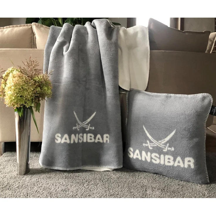 Sansibar Sylt Kissenbezug Jacquard Kissenhülle "Doubleface", Sansibar Dekokissen, 50x50 cm, besonders weich, angenehm wärmend, pflegeleicht, hautfreundlich – Bild 2