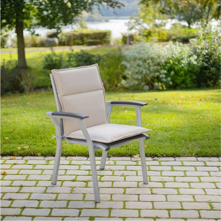 Herlag Polsterauflage Bea, (1 St), Gartenstuhlauflage Niedriglehner Wasserabweisend UV-Schutz – Bild 2