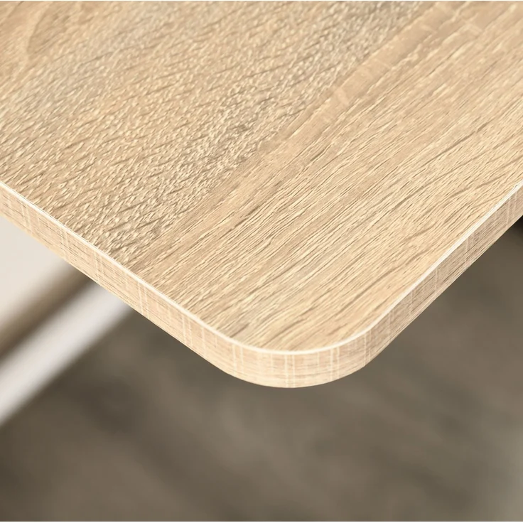 Schreibtisch mit Ablagefach & Kabeldurchlass, 84x45x85 cm, Weiß – Bild 6