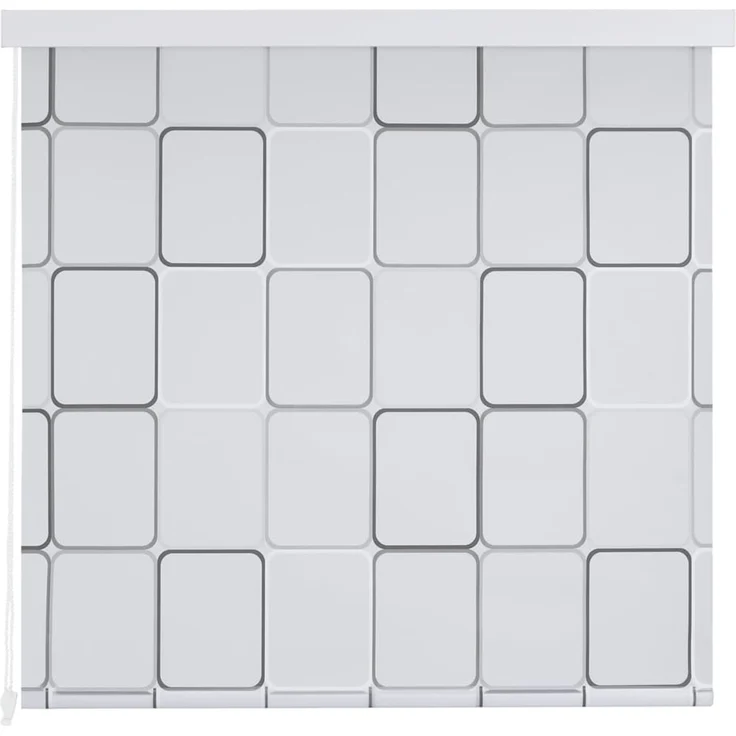 vidaXL Duschrollo 120x240 cm Quadratmuster 142849 – Bild 3