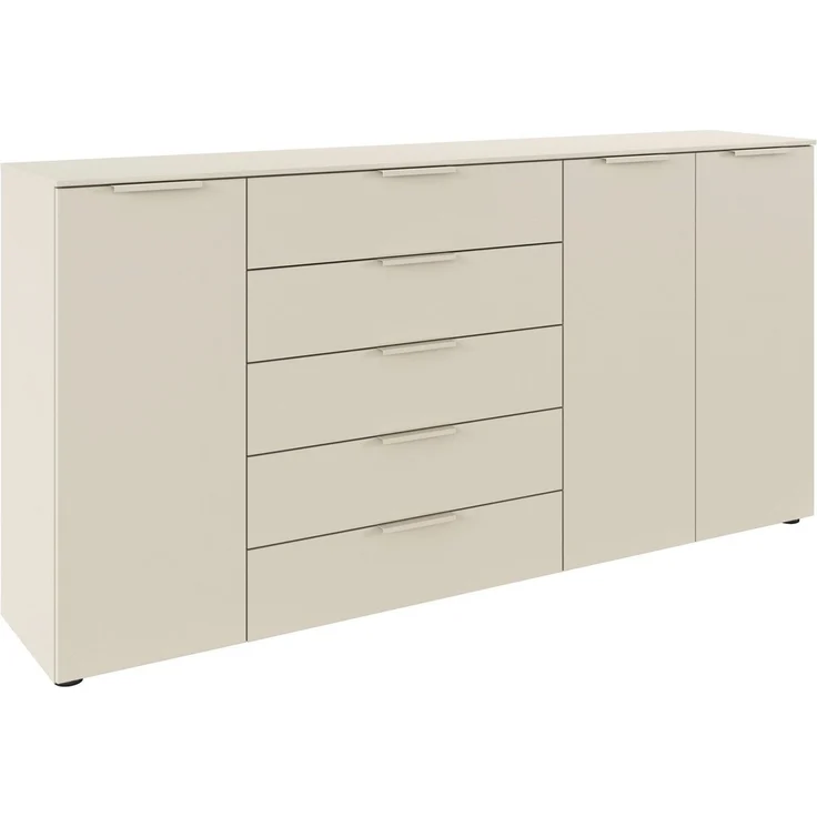 rauch Schubkastenkommode Kommode Türkommode Sideboard Kombikommode FLIPP (Breite 200 cm mit 4 Einlegeböden), 3-türig mit 5 Schubladen und Soft-Close-Funktion – Bild 5