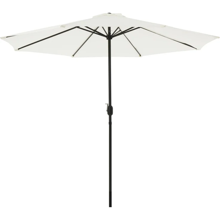 Sonnenschirm Marktschirm Ø3m beige Beleuchtung Strandschirm Gartenschirm UV – Bild 8