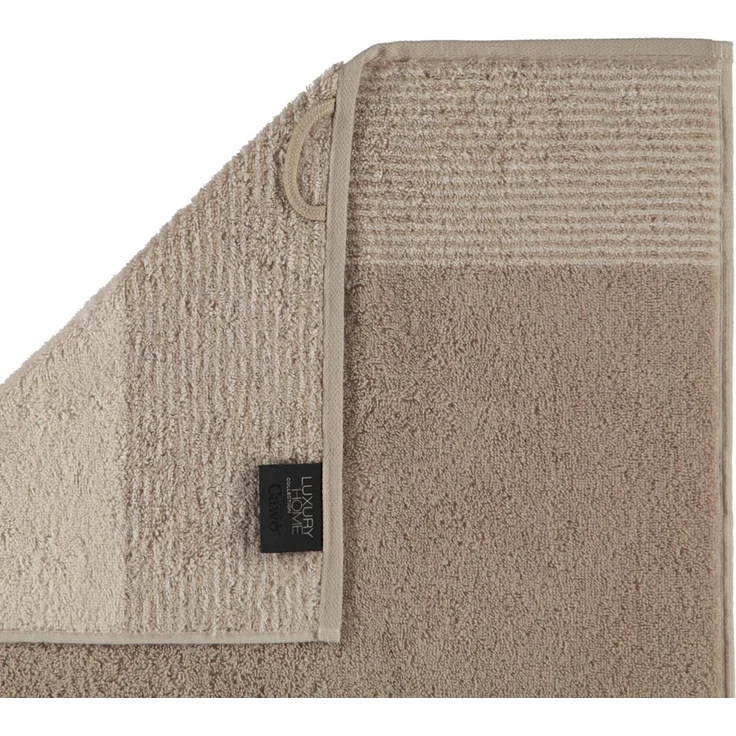 CAWÖ Handtuch, 3er Pack - Luxury Home, C Two-Tone, Walkfrottier Sand 50x100cm – Bild 3