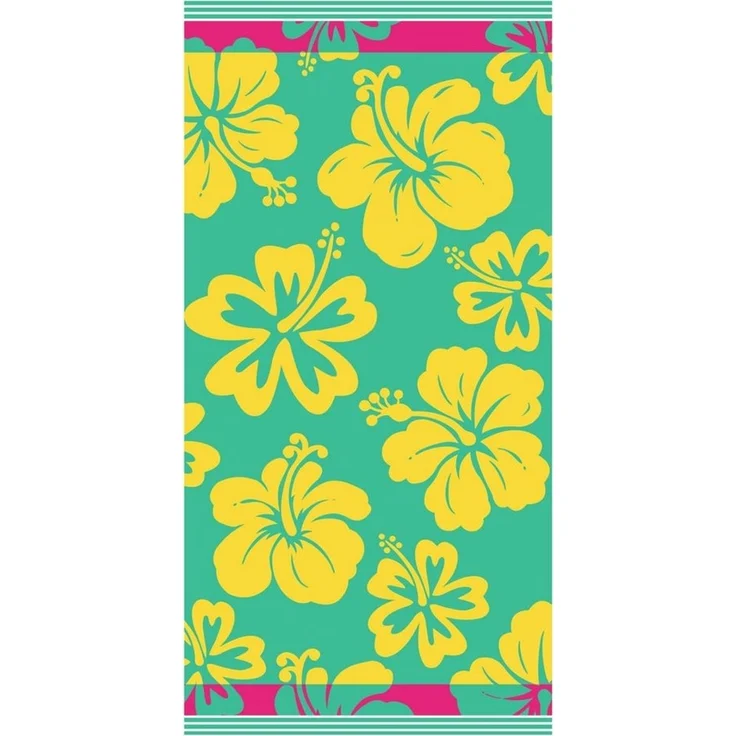 jilda-tex Strandtuch Hawaiian Hibiscus, mit geblümtem Motiv – Bild 4