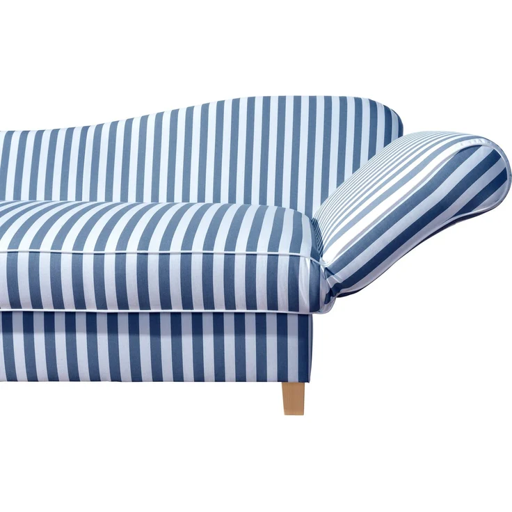 Max Winzer Recamiere mit Armteil rechts klappbar 'Selma', Flachgewebe blau, 82 cm x 88 cm x 190 cm – Bild 6