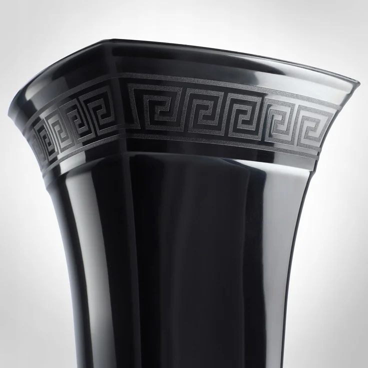 KADAX Vase für Friedhofsgrab, Grabsteinfläschchen, 30 cm, Schwarz – Bild 7