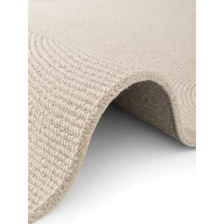 XXXL Wollteppich Eleni, creme, rechteckig, 80x150 cm, handgetuftet, pflegeleicht, für Fußbodenheizung geeignet, strapazierfähig, in verschiedenen Größen erhältlich – Bild 6