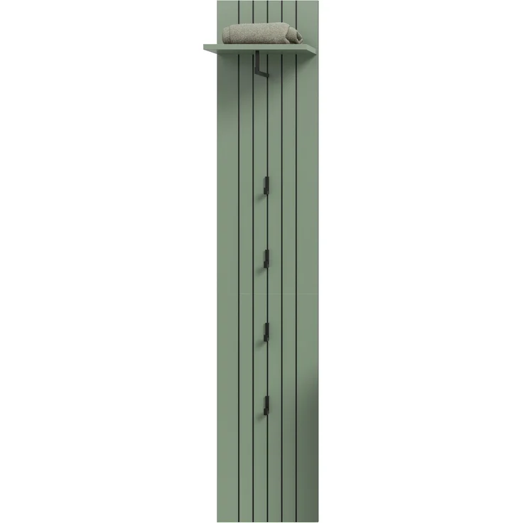 Garderobenpaneel (B/H/T: 31x160x27 cm) in Smoke Green Nachbildung – Bild 2