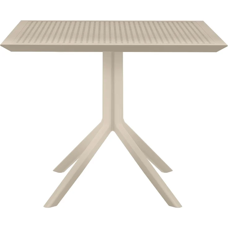 CLP Tisch Sky 80 x 80 cm wetterfest und UV-beständig - Farbe:taupe – Bild 1