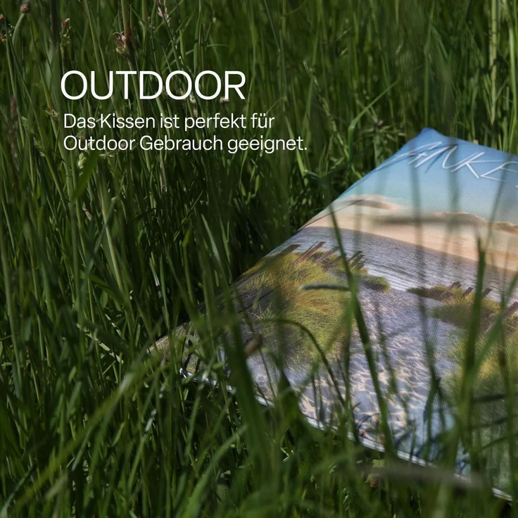 Outdoor Kissen mit Paspel ( 45 x 45 cm ) Dekokissen Garten - Reißverschluss - Schmutz- und Wasserabweisend - abnehmbarer Kissenbezug Ankerplatz 6er-Pack – Bild 6