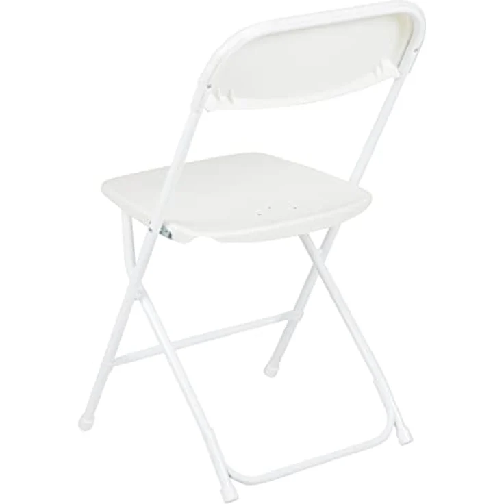 Flash Furniture Klappstuhl HERCULES aus Kunststoff – Leichter Stuhl zum Klappen für Gäste oder Veranstaltungen – Praktischer Küchenstuhl auch für draußen geeignet – 10er-Set – Weiß – Bild 13