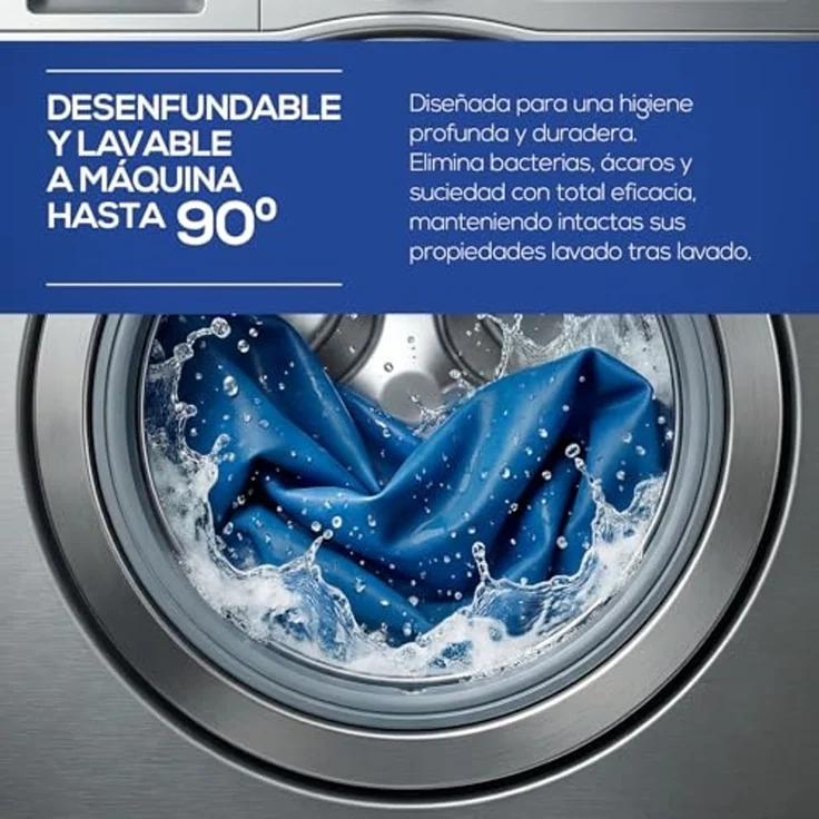 Duérmete Online Gesundheitsmatratze, hohe Widerstandsfähigkeit, schwer entflammbar, wasserdicht, hygienisch und langlebig, 80 x 190 cm – Bild 6