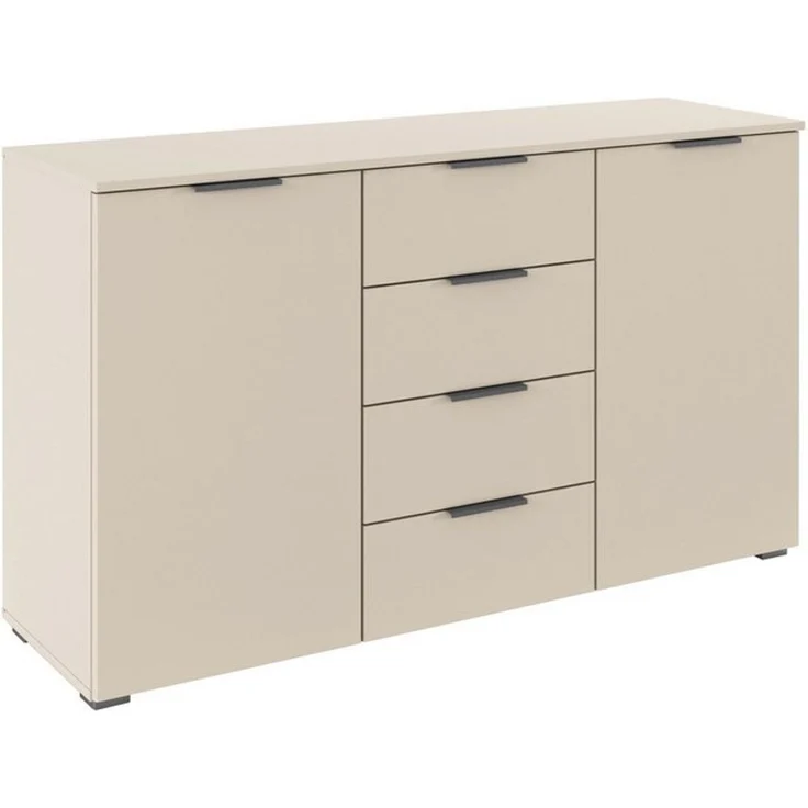 OTTO home Kombikommode Sideboard Schubladenkommode AGORDO mit Dekor- oder Hochglanzfront (in zwei Griff-Farben, Breite 120 cm), vier große Schubladen, mit insgesamt 4 Einlegeböden MADE IN GERMANY – Bild 4