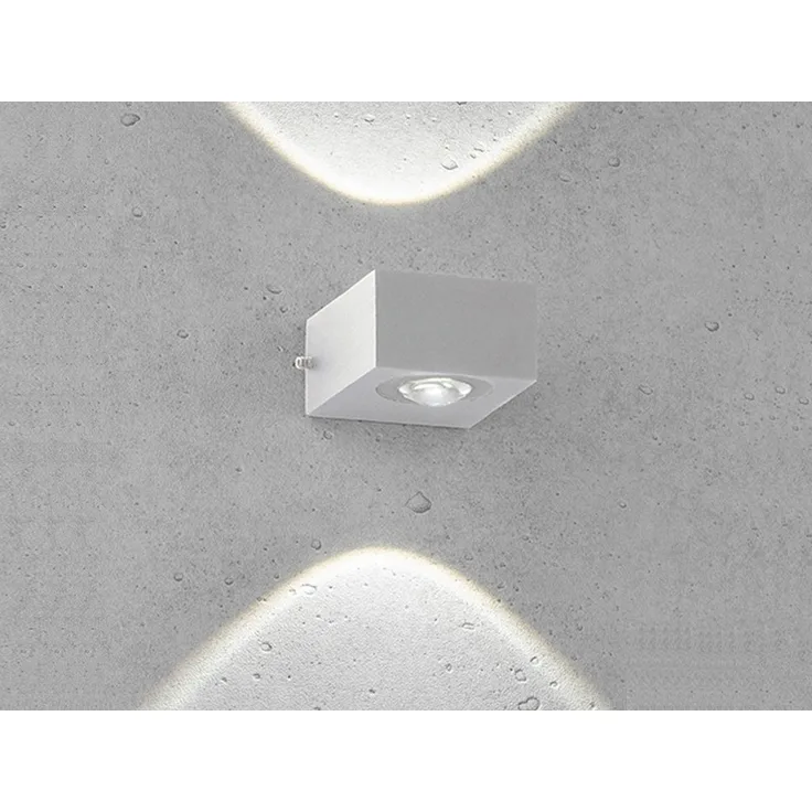 Fischer & Honsel 30399 LED Outdoor Wandleuchte Helsinki LED Silber 3000K IP54