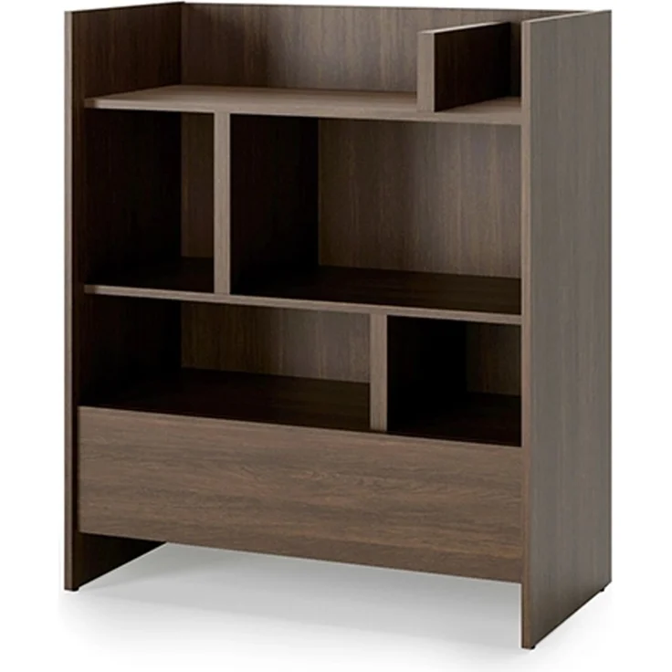 MEBLINI Wohnzimmerschrank BC-25 für Schrankbett - Dunin Eiche - 92x108x46cm - Hochschrank mit Regalen, Fächern und Schublade – Bild 1