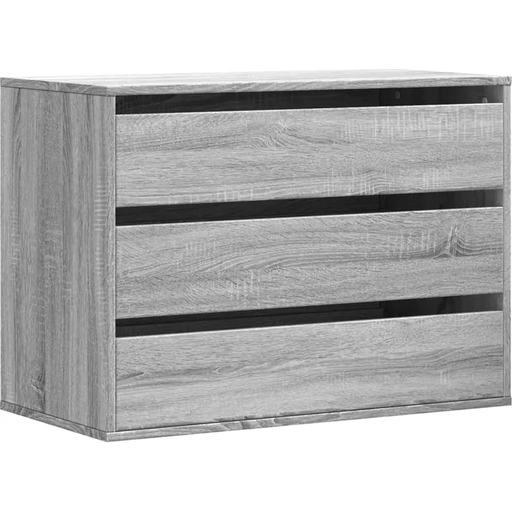 vidaXL Kommode Grau Sonoma 80x41x58 cm Holzwerkstoff 852857