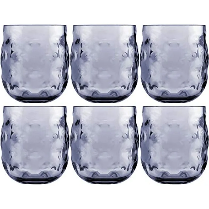 Wasserglas Set 6 Stück, unzerbrechlich - Harmony Moon Blue -