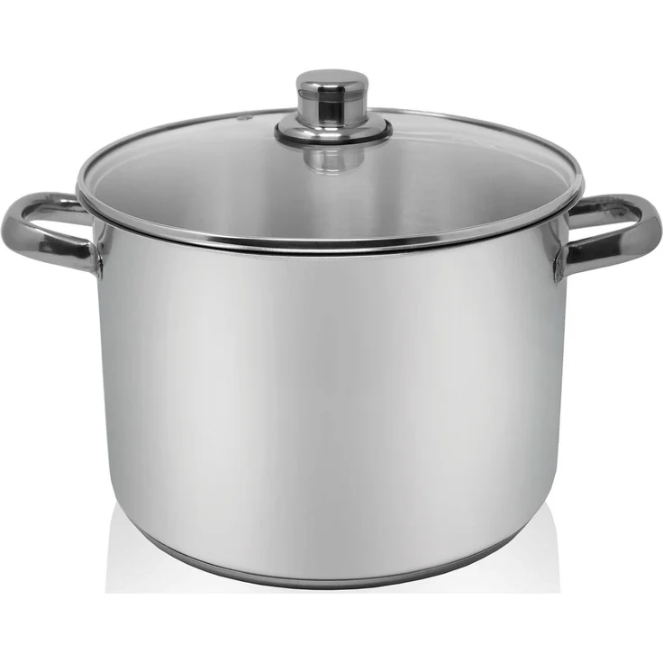 Karl Krüger A28 Allzwecktopf Edelstahl mit Glasdeckel 28 cm, Inhalt 12 Liter / Kochtopf / INDUKTION – Bild 5