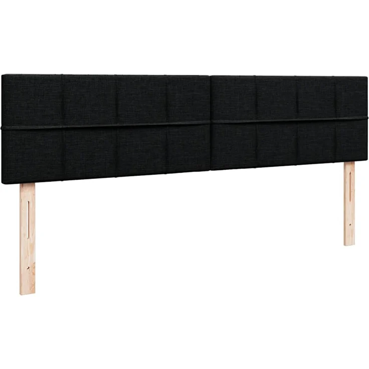 vidaXL Ottoman-Bett mit Matratze Schwarz 160x200 cm Stoff 3311472 – Bild 6